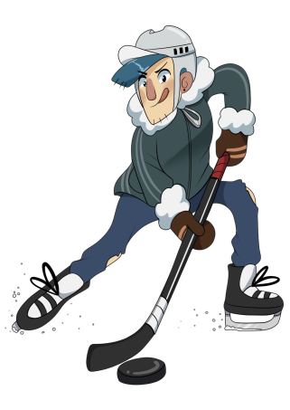 Luistelua ja jääkiekkoa Mehtimäellä, harjoitusjäähalli 1